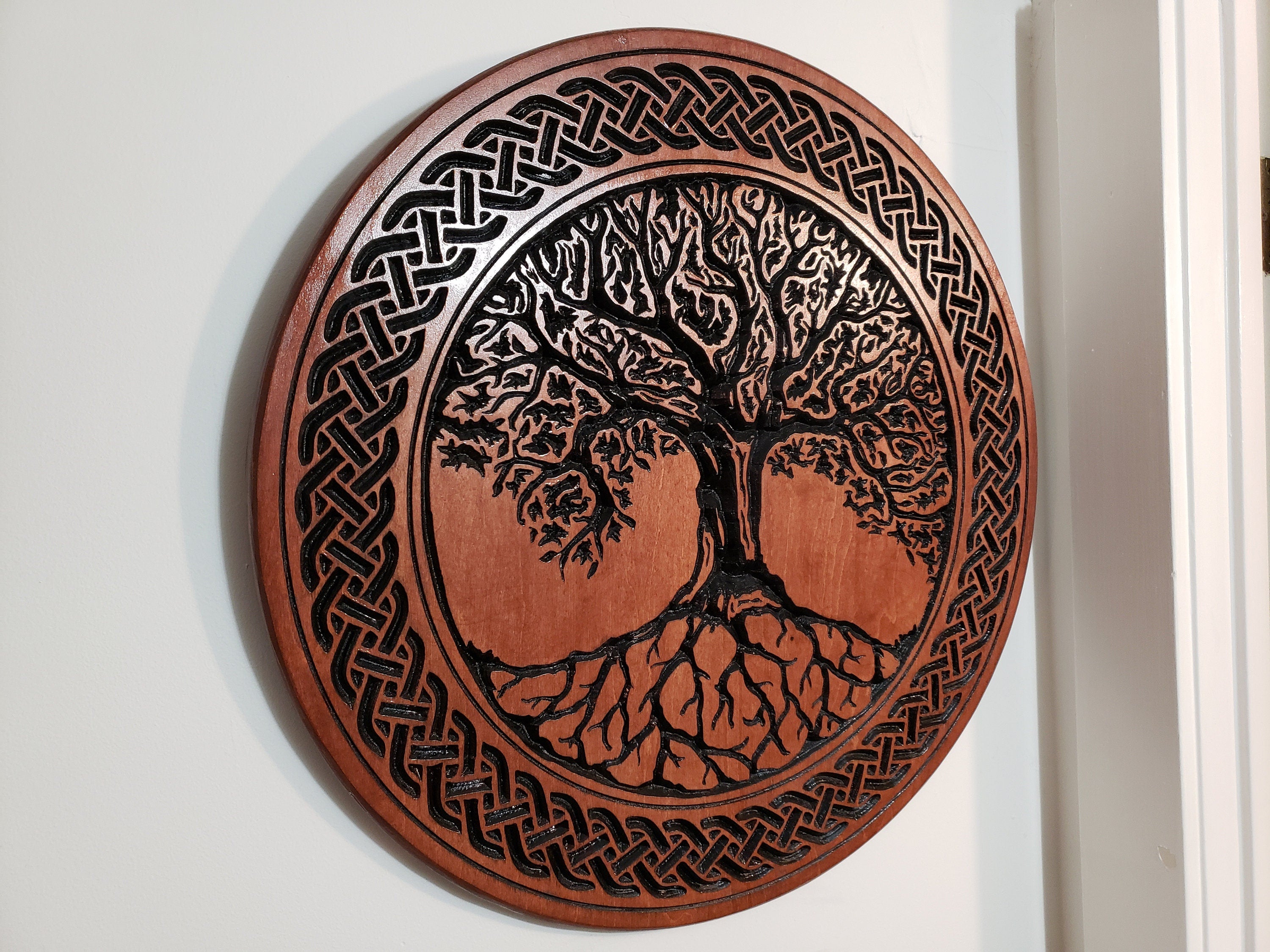 Tree of Life Inspired Wood Carving