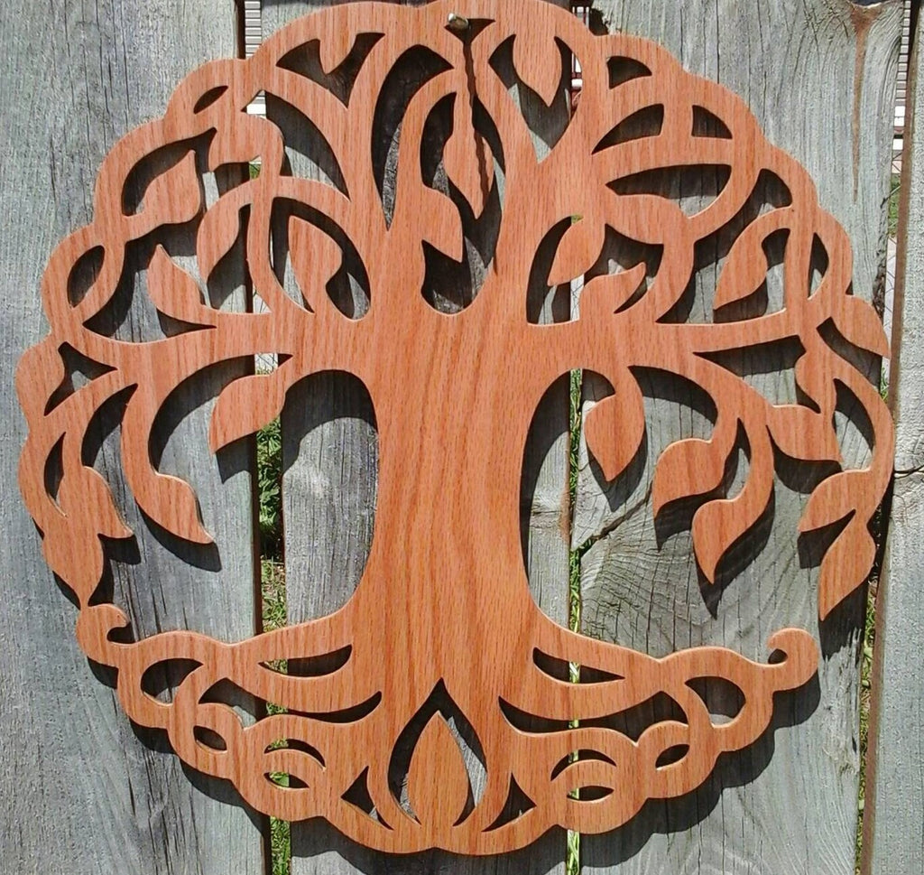 Celtic Tree of Life Wall - Celtic Knot Wood