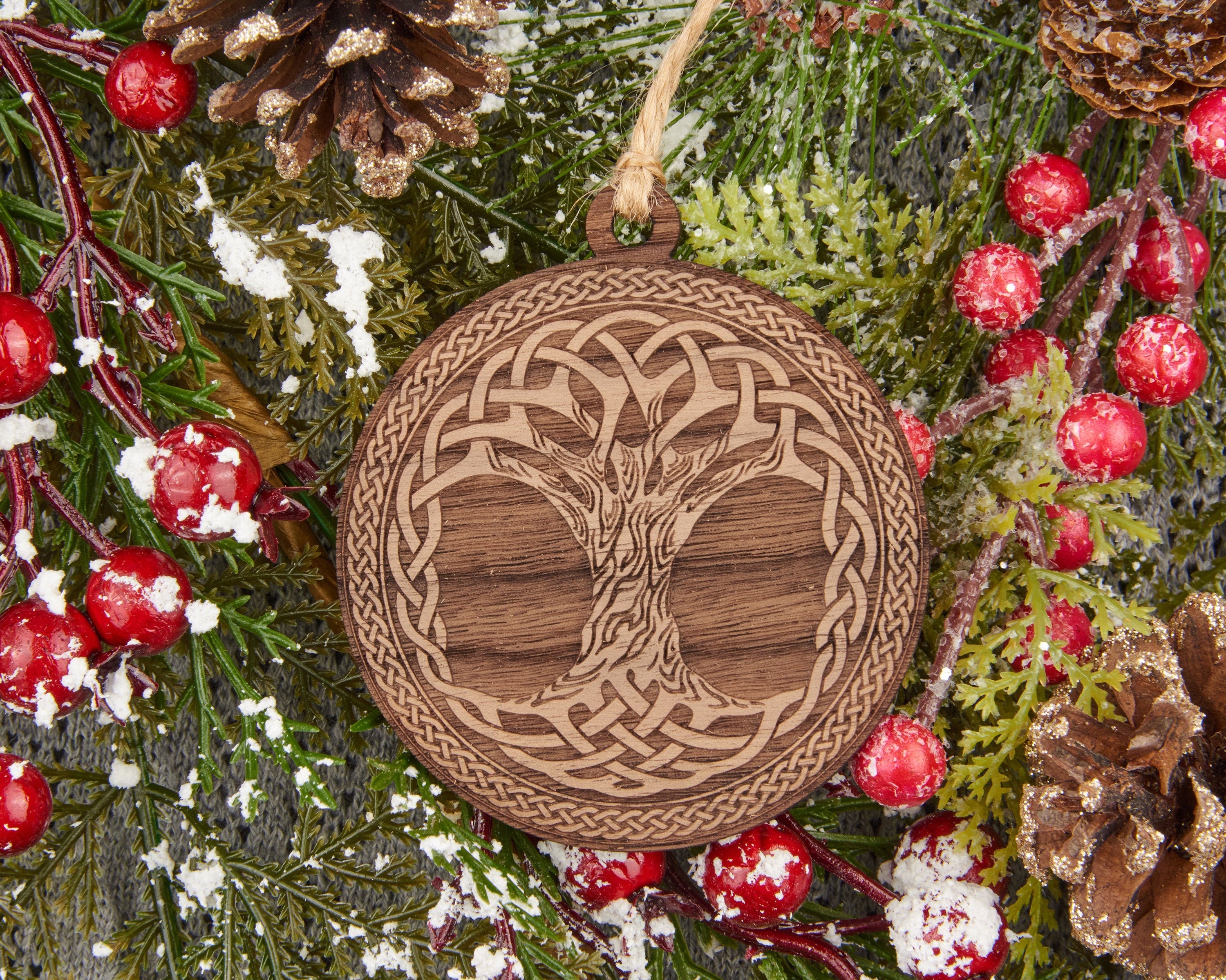 Celtic Tree of Life Wooden Christmas