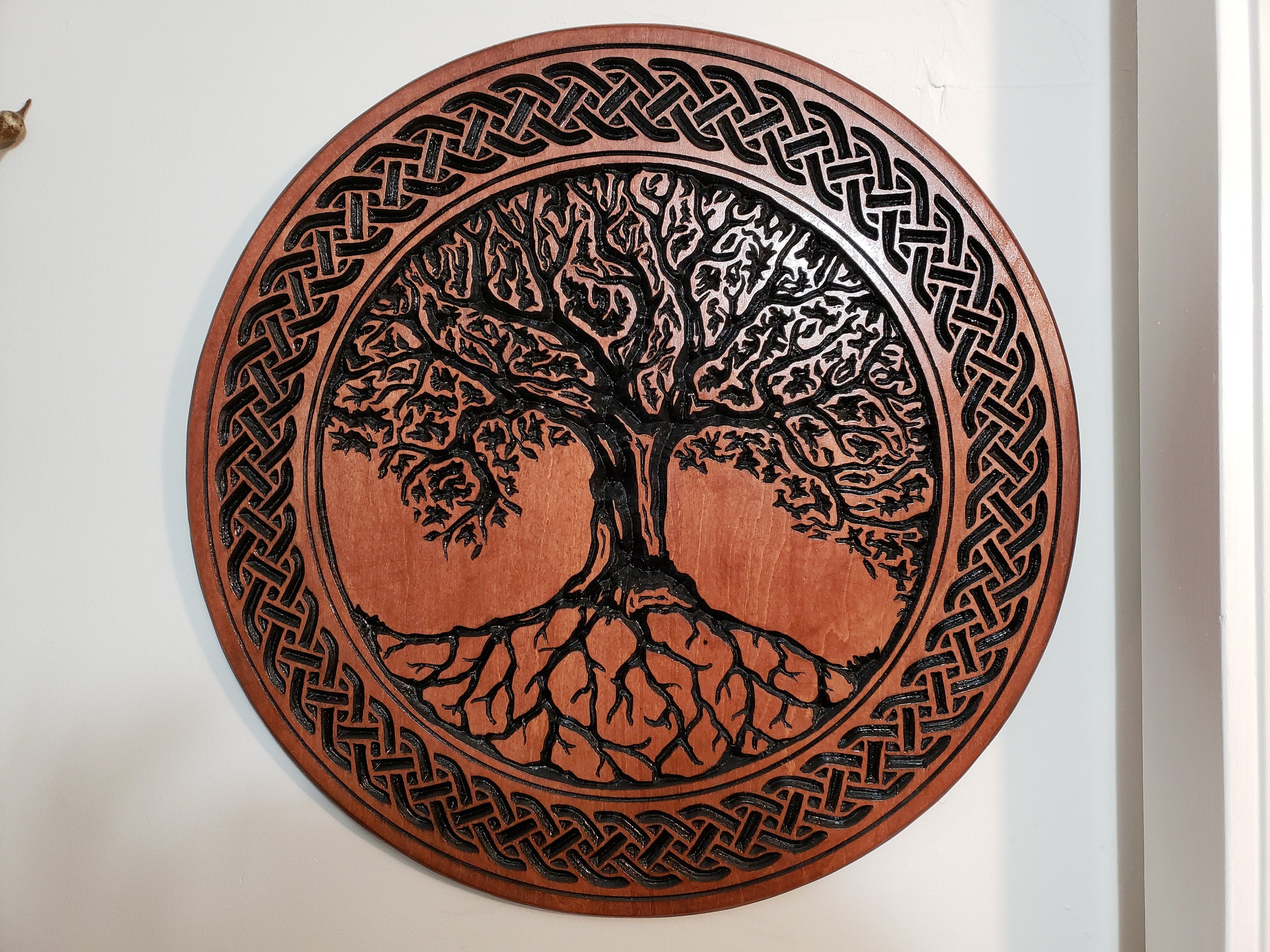 Tree of Life Inspired Wood Carving