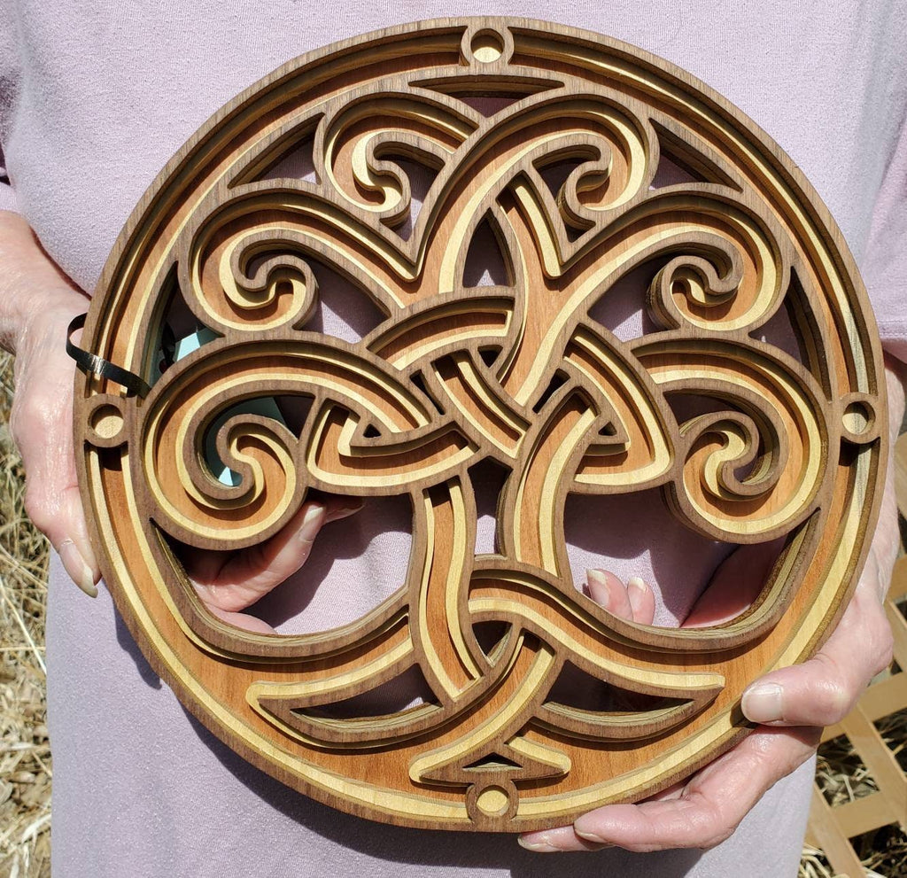 Celtic Tree of Life Wall - Triquetra Celtic Knot