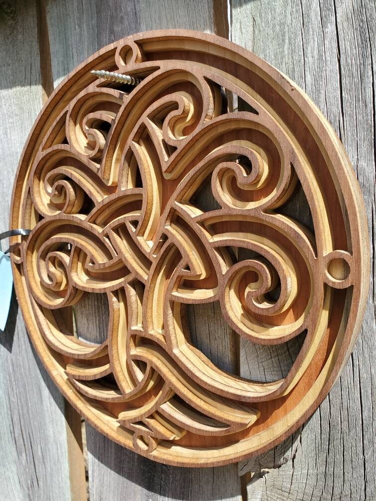 Celtic Tree of Life Wall - Triquetra Celtic Knot