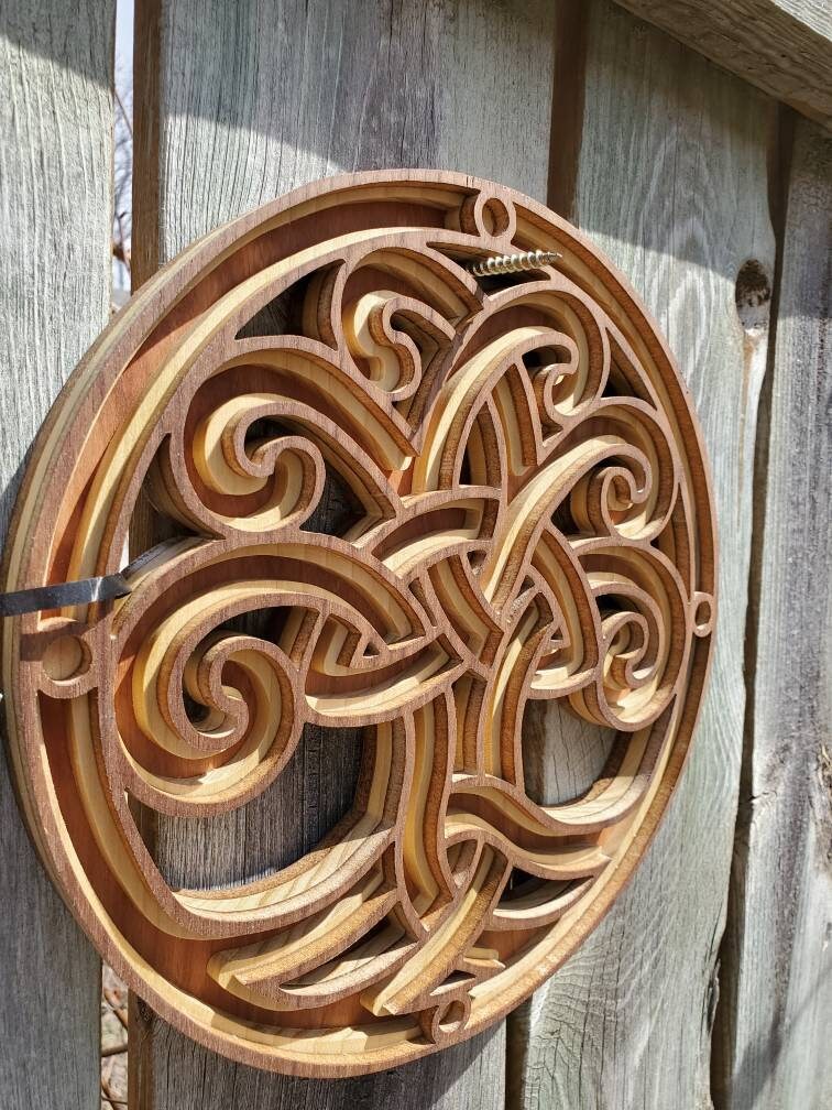 Celtic Tree of Life Wall - Triquetra Celtic Knot