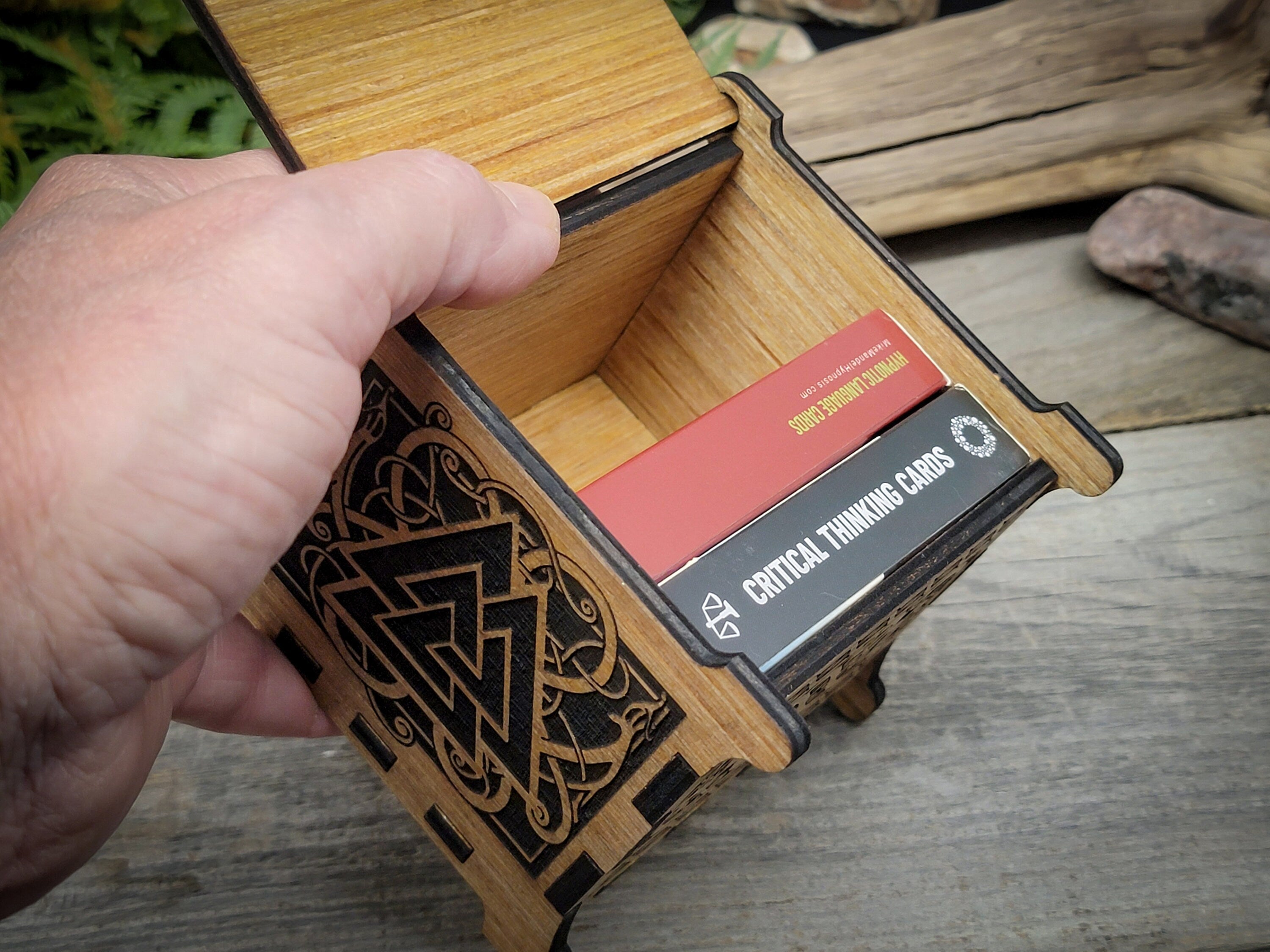 Viking Keepsake Box Norse Runes Scandinavian Pagan