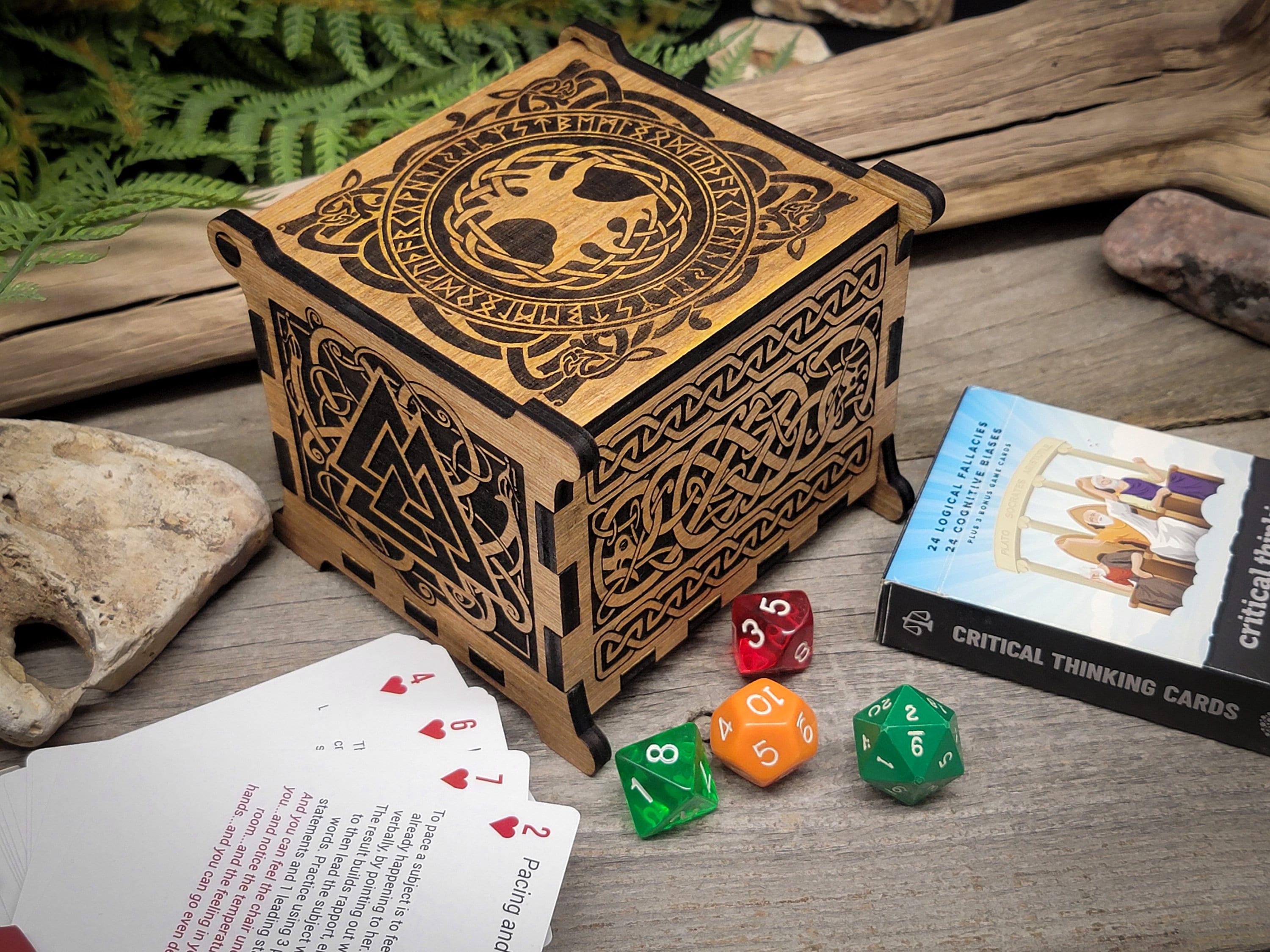 Viking Keepsake Box Norse Runes Scandinavian Pagan