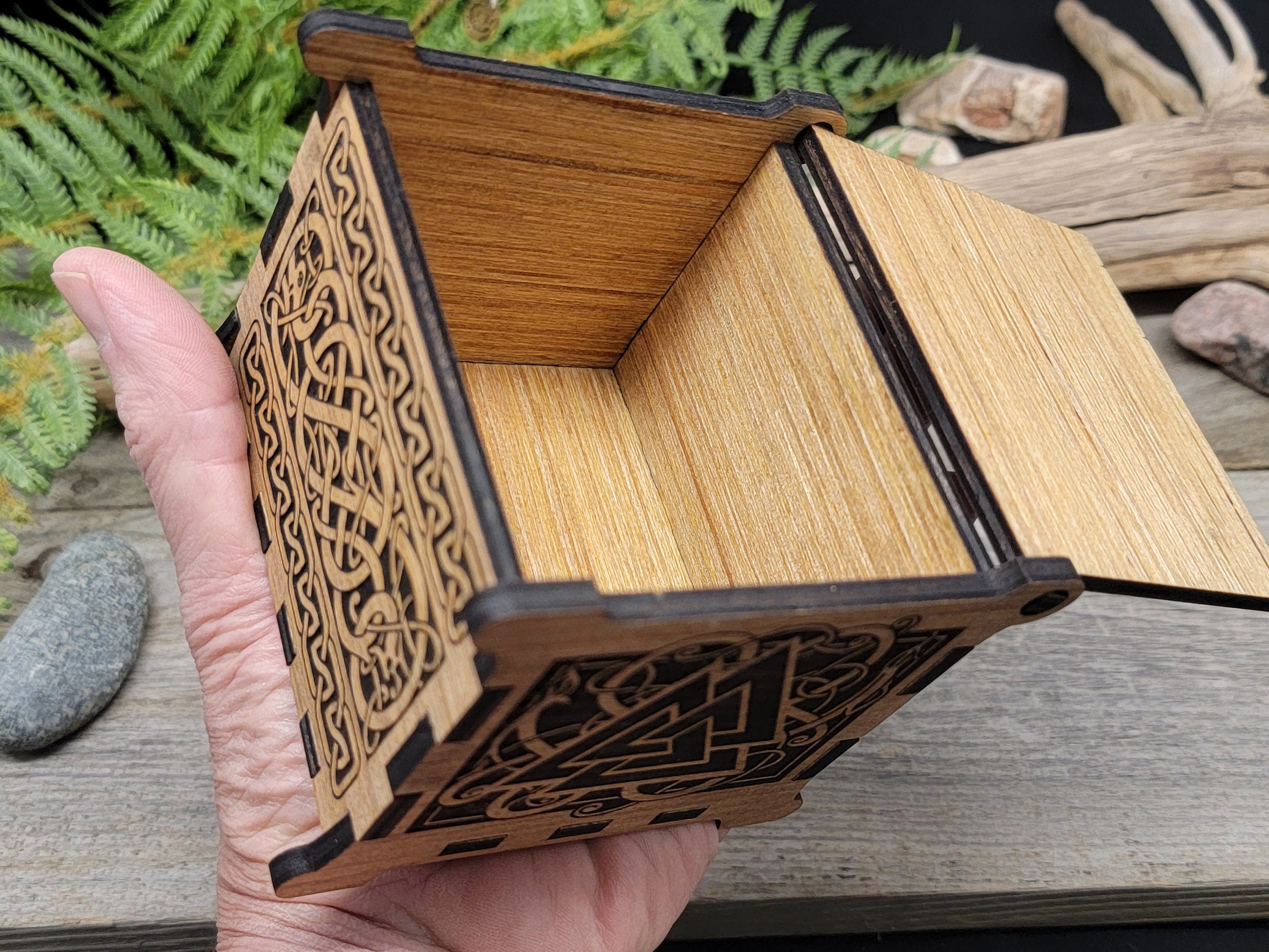 Viking Keepsake Box Norse Runes Scandinavian Pagan