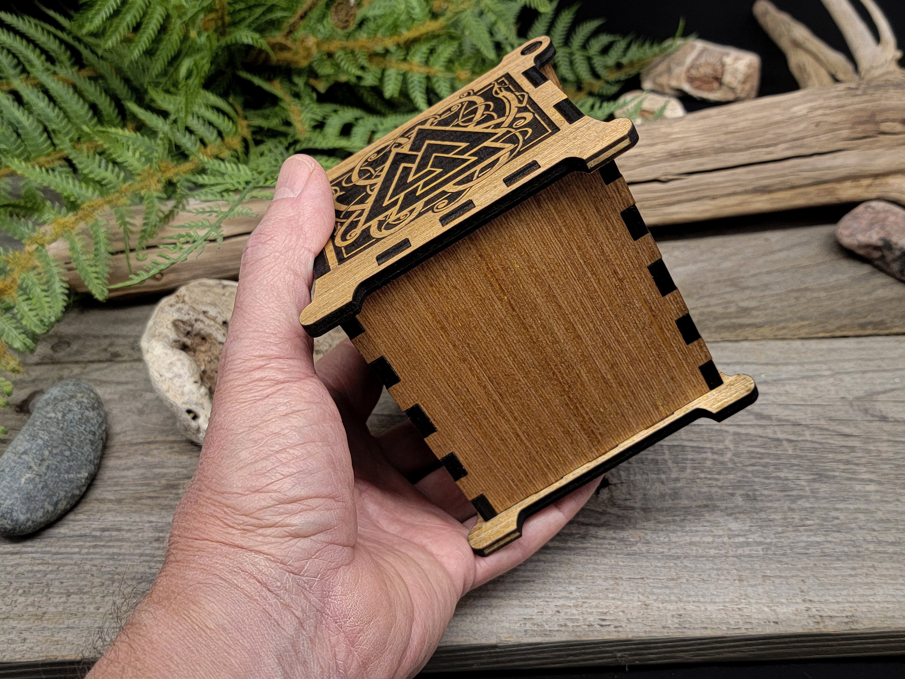 Viking Keepsake Box Norse Runes Scandinavian Pagan