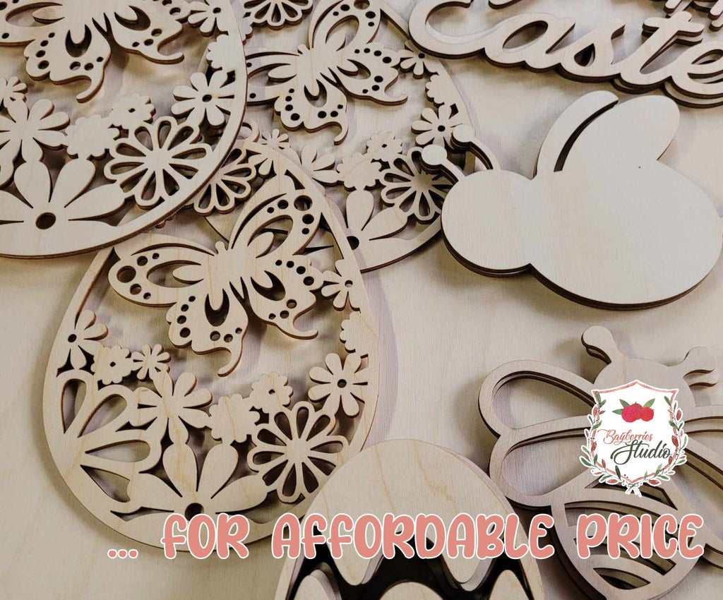Laser Cut Unfinished Wood Cutout Shapes