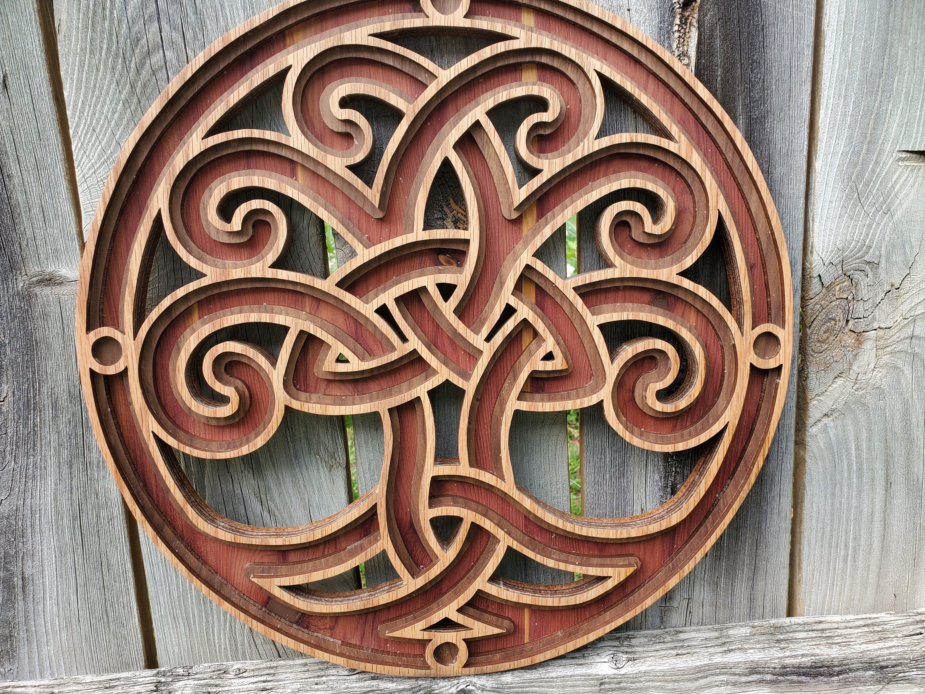 Celtic Tree of Life Wall - Triquetra Celtic Knot