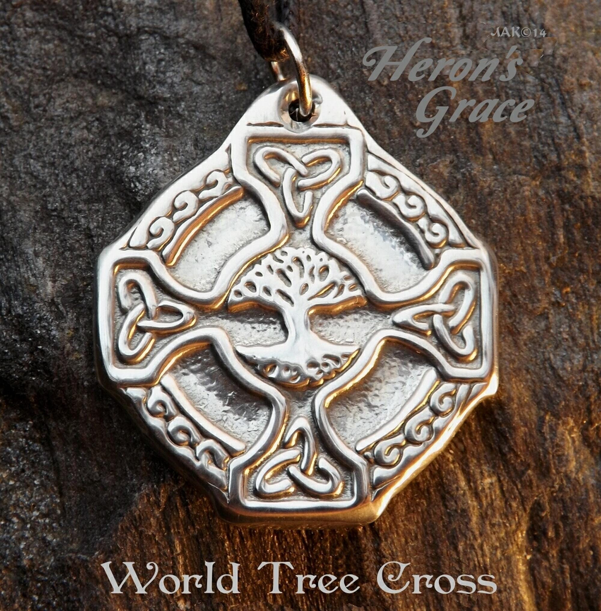 World Tree Cross - Norse Celtic Cross