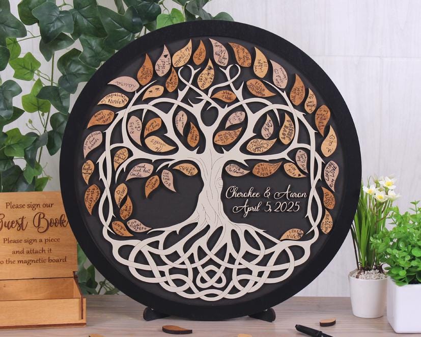 Celtic Tree of Life Wedding Guest Book