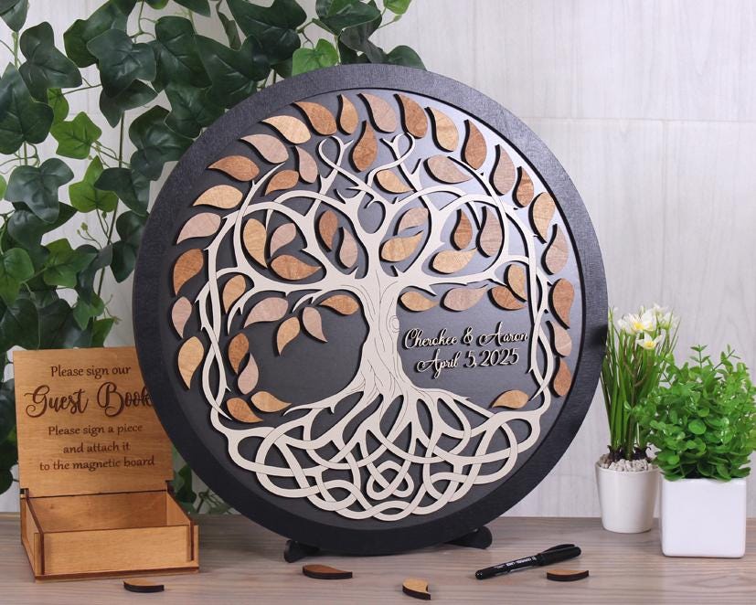 Celtic Tree of Life Wedding Guest Book